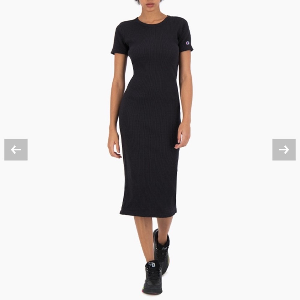 CHAMPION Ribbed Mid T-shirt Dress
